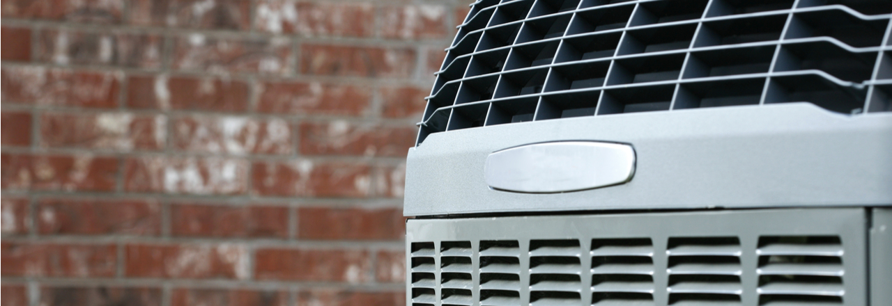 Close-Up View of Heat Pump