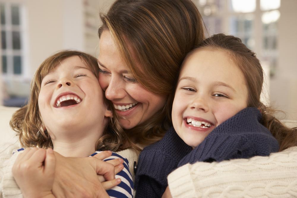 family inside warm home