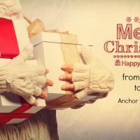 merry christmas anchor holiday