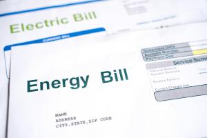 energy bill with an envelope