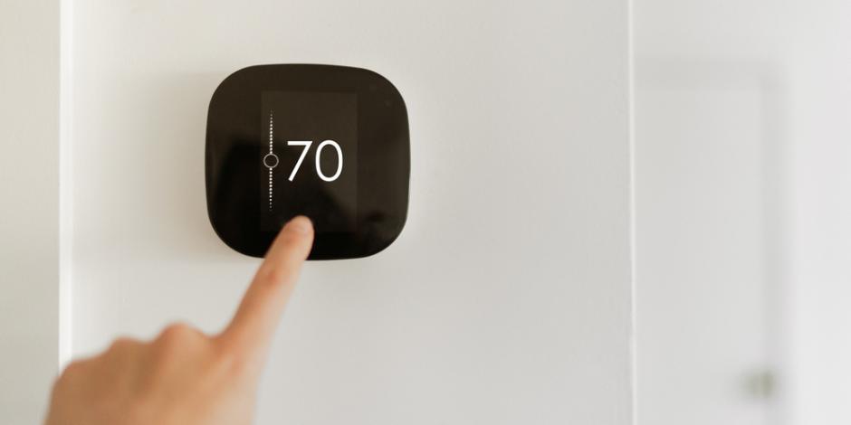 smart thermostat in home