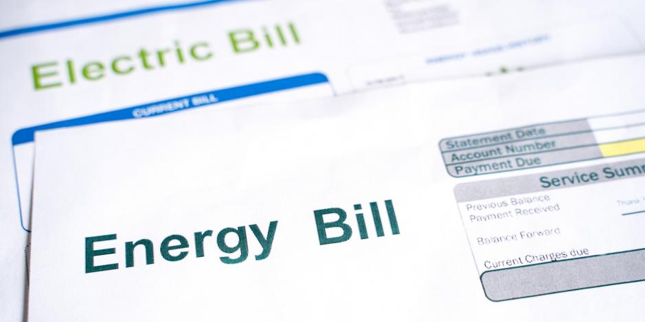 energy bill with an envelope