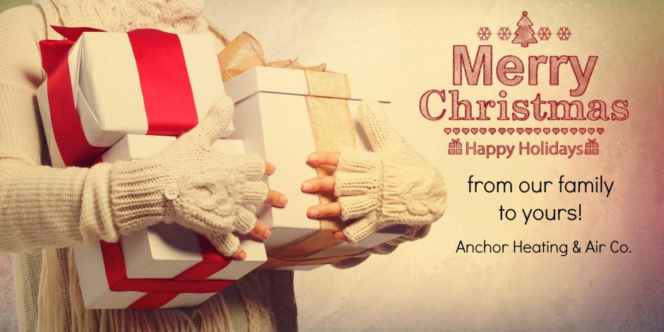 merry christmas anchor holiday