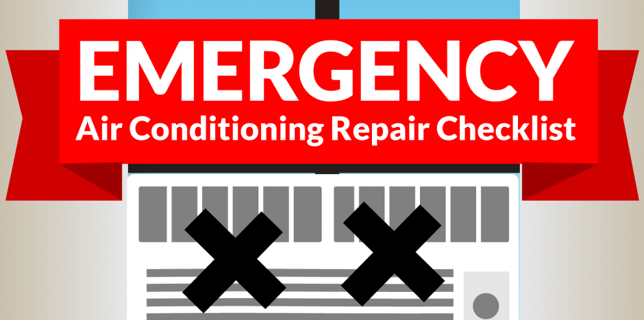 infographic emergency air conditioning repair checklist