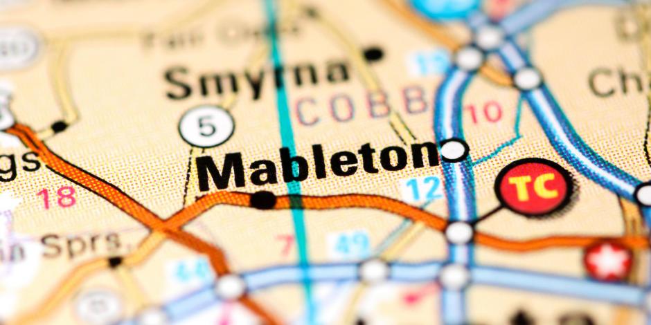mabelton on a map